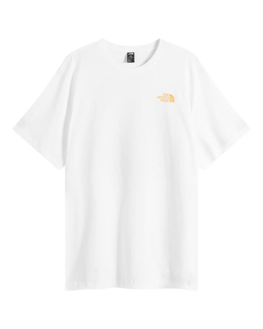 The North Face White Pitch A Tent Relaxed T-Shirt for men