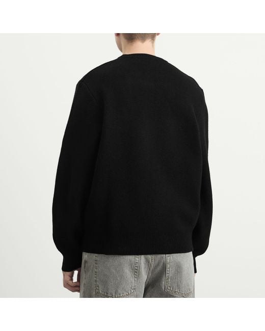 BBCICECREAM Black Script Knitted Sweater for men