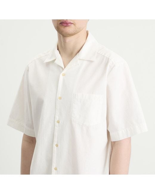 A.P.C. White Jude Vacation Shirt for men
