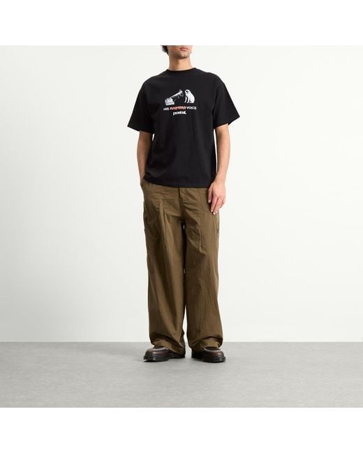 Postalco Black His Masters Voice T-Shirt for men