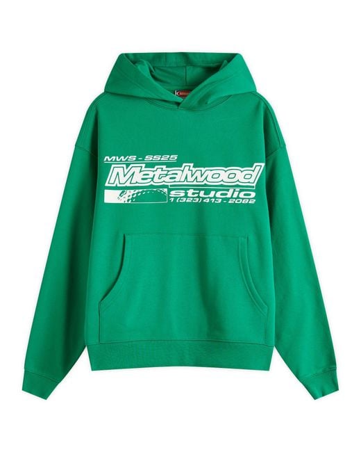 METALWOOD STUDIO Green La Brea Shop Hoodie for men