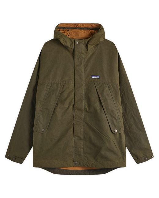 Patagonia Green 50Th Anniversary Waxed Cotton Jacket