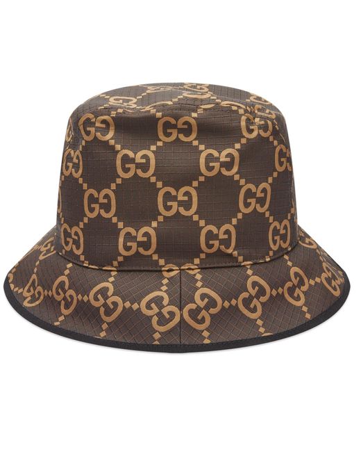 Gucci Brown GG Ripstop Bucket Hat for men