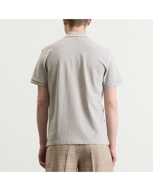 AMI Gray Pique Adc Polo for men