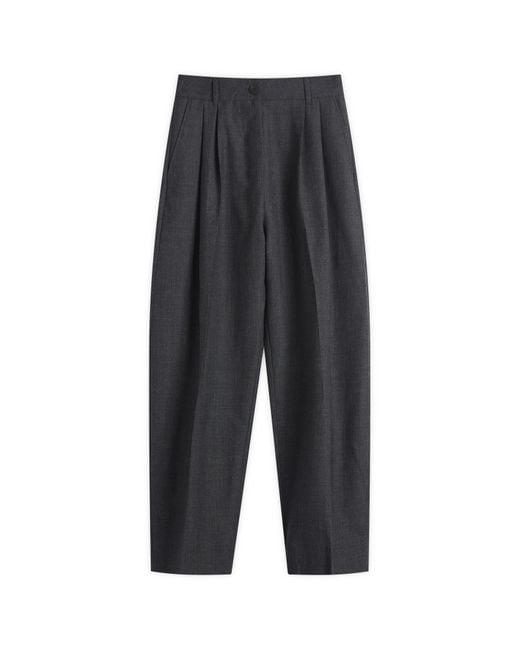Studio Nicholson Gray Acuna Pleat Trouser
