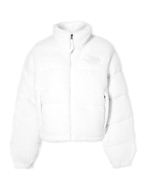 The North Face Sherpa Nuptse Jacket in White | Lyst UK