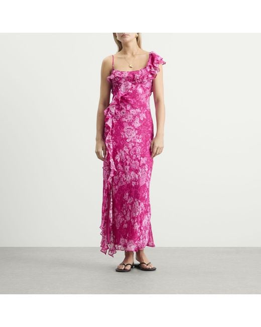 Rixo Purple Ester Dress