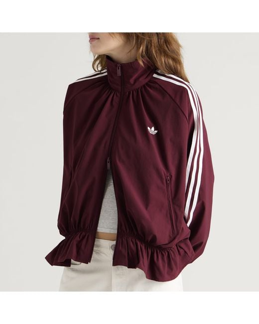Adidas Red Blousy Oversized Track Top