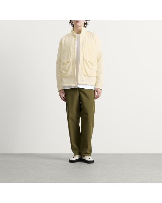 RANRA Natural Epitome Wool Silk Padded Overshirt for men