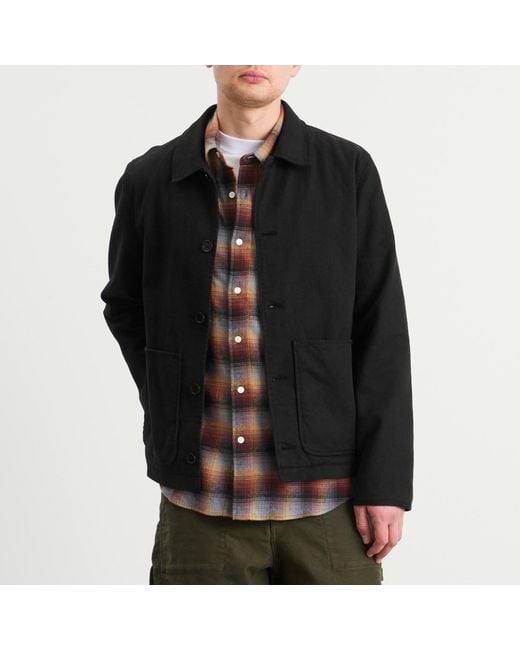 YMC Black Groundhog Chore Jacket for men