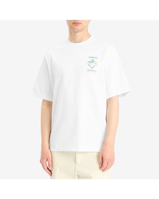 Casablanca White Montagne Sportif Oversized T-Shirt for men