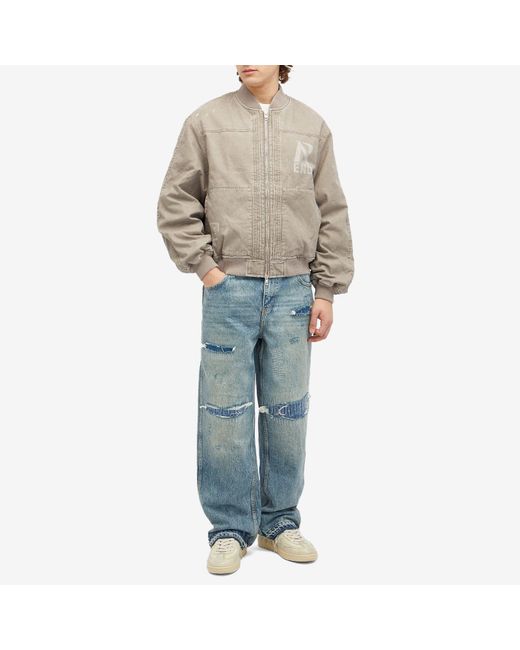 Represent Brown End. X Utility Bomber Jacket for men