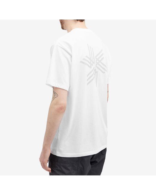 Goldwin White Big Logo Print T-Shirt for men