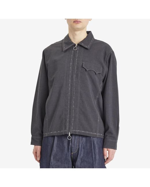 ACMH by Magic Castles Gray Normil Zip Through Jacket for men