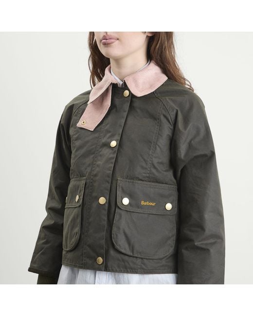 Barbour Multicolor Crop Beadnell Jacket