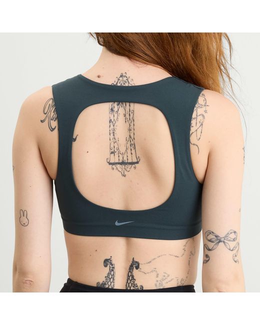 Nike Blue Zenvy Sports Bra