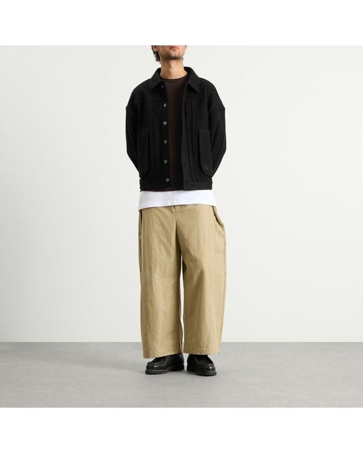 Ganter Black Cottonopolis Wool Jacket for men