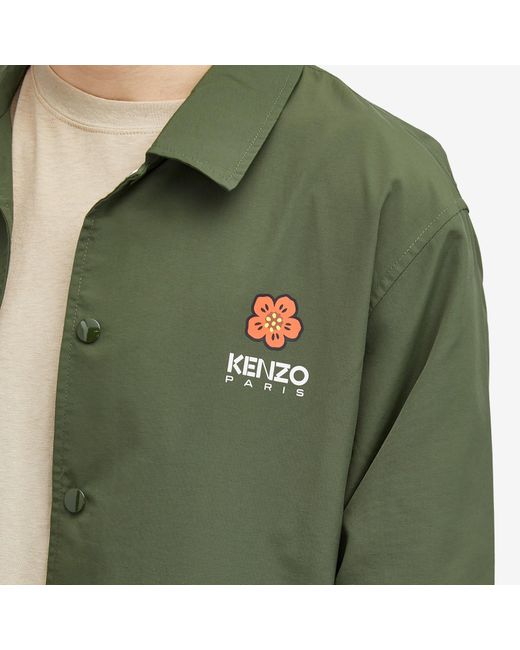 KENZO Green Boke Flower Coach Jacket for men