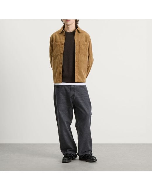 A.P.C. Brown Leon Corduroy Overshirt for men