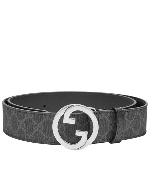 Gucci Black G Logo Blondie Monogram Belt for men