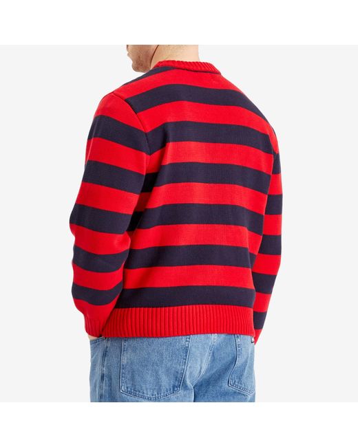 PATTA Red Stripe Flag Knit Jumper for men