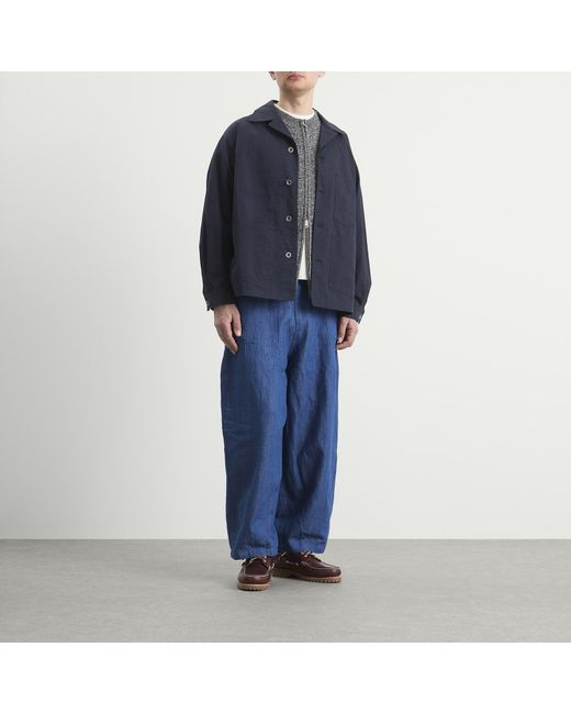 FRIZMWORKS Blue Relaxed Coverall Jacket for men