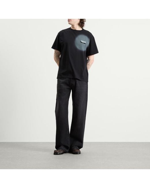 Maison Margiela Black Mm6 Spray Graphic T-Shirt for men