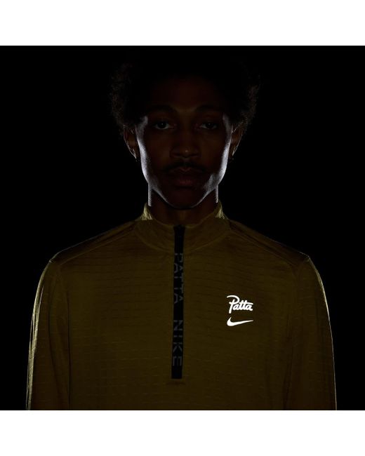Nike Yellow X Patta Half Zip Long Sleeve