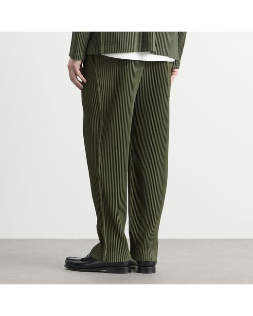 Homme Plissé Issey Miyake Green Pleat Pant for men