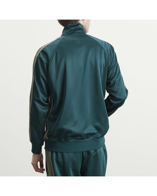Needles Green Poly Jacquard Track Jacket for men