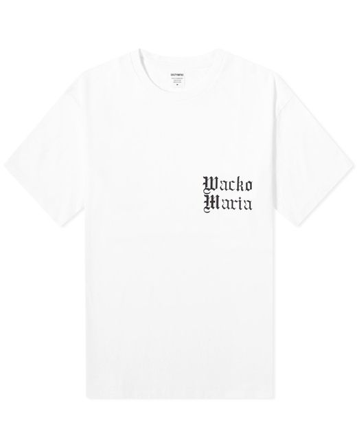Wacko Maria White Type 8 Crew Neck T-Shirt for men