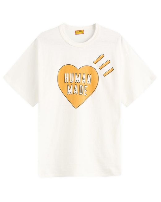 Human Made Heart T-Shirt in White for Men | Lyst UK