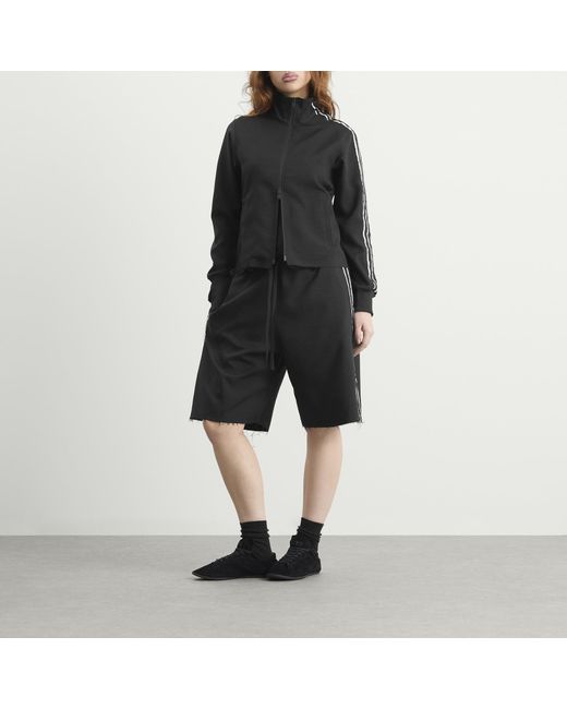 Y-3 Black 3-Stripe Track Jacket