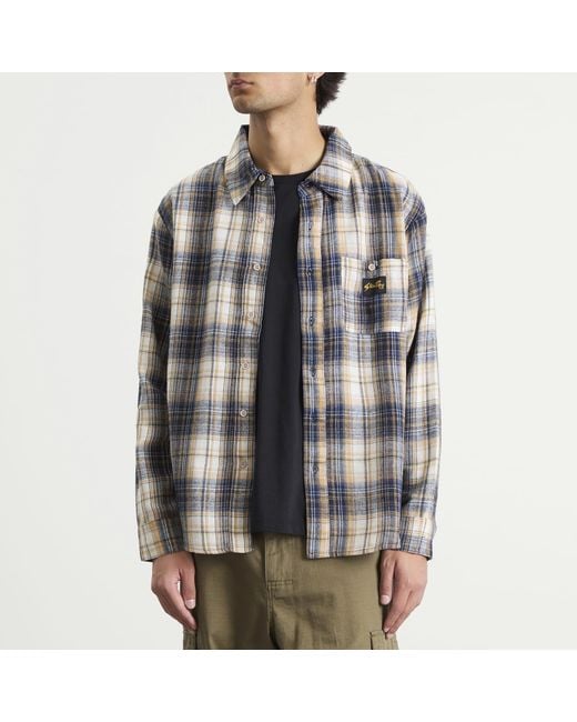 Stan Ray Blue Flannel Shirt for men