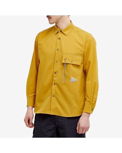 And Wander Yellow Dry Breathable Shirt for men