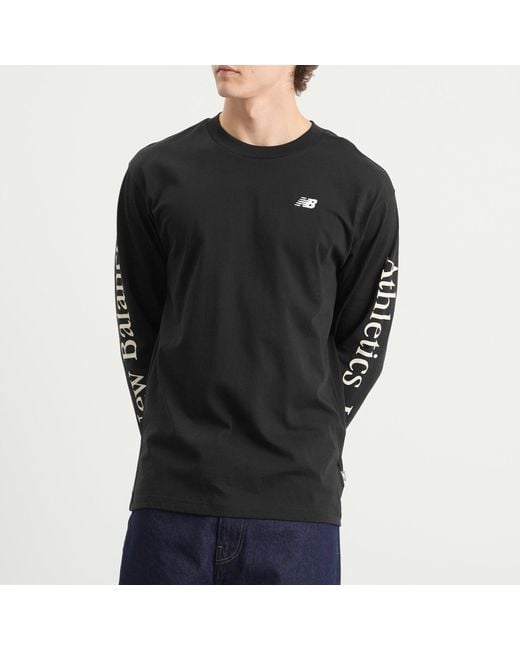 New Balance Black Athletics Classic Long Sleeve for men
