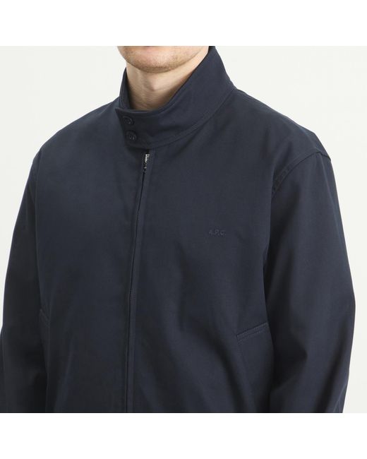 A.P.C. Blue Zipped Jacket for men