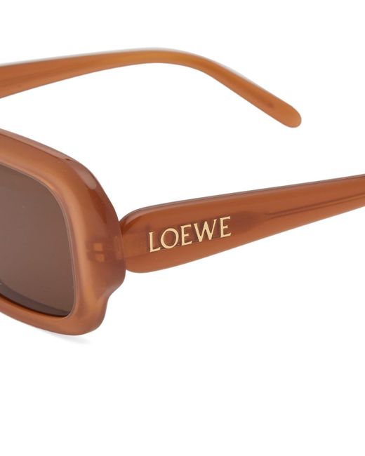 Loewe Brown Slim Rectangular Sunglasses