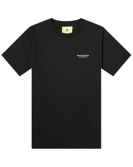 New Amsterdam Surf Association Black Name T-Shirt for men