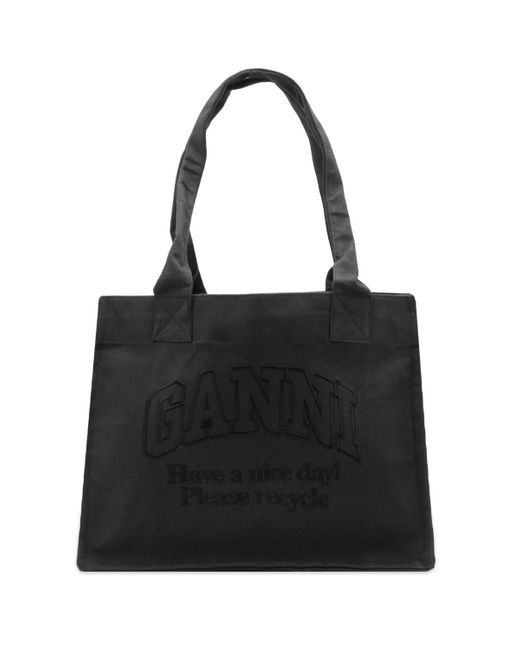 Ganni Black Large Easy Shopper