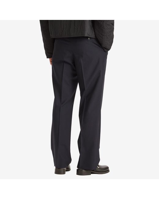 Auralee Blue Super Fine Tropical Wool Slacks for men