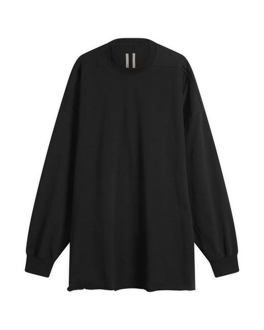 Rick Owens Black Long Sleeve Tommy T T-Shirt for men