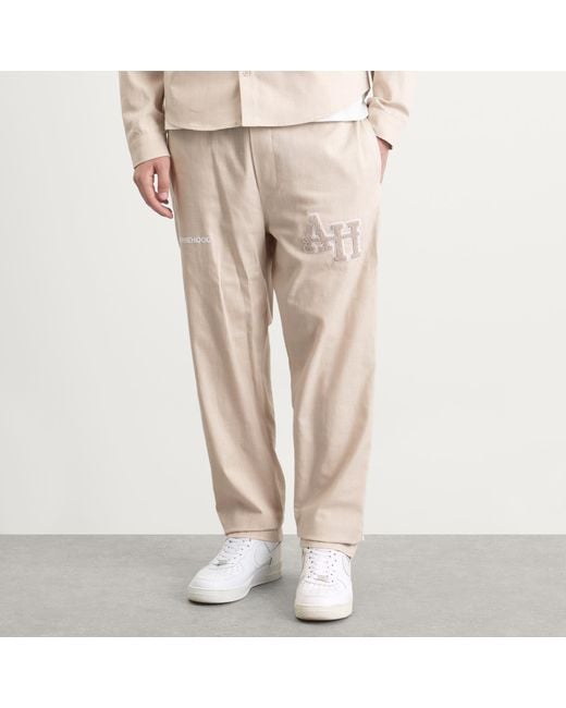 Annie Hood Natural College Linen Trousers for men