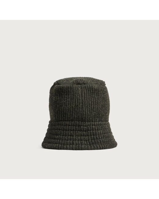 Needles Green Shetland Wool Bucket Hat