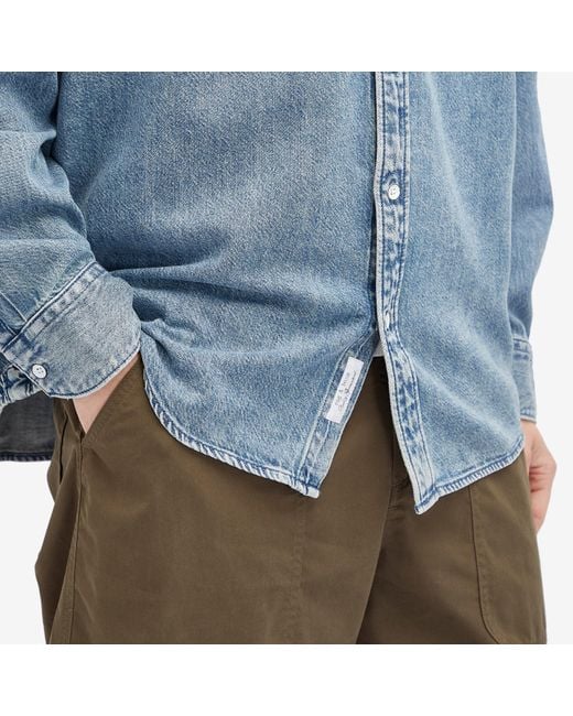 Rag & Bone Blue Denim Matthew Shirt for men