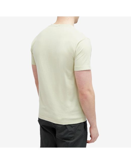 Stone Island Natural Institutional One Badge Print T-Shirt for men