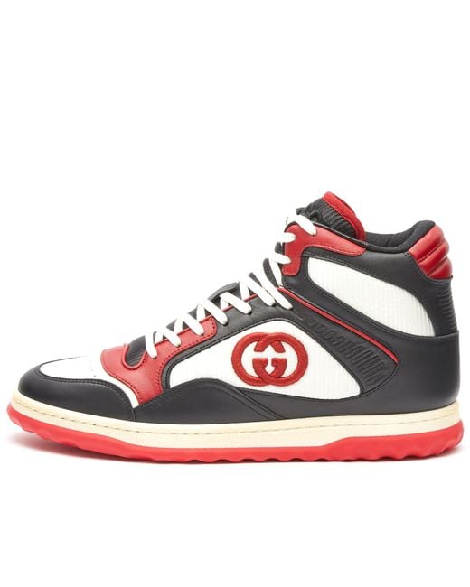 Gucci Red Mac Hi-Top Sneakers for men