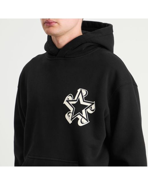 Represent Black Initial Star Hoodie for men