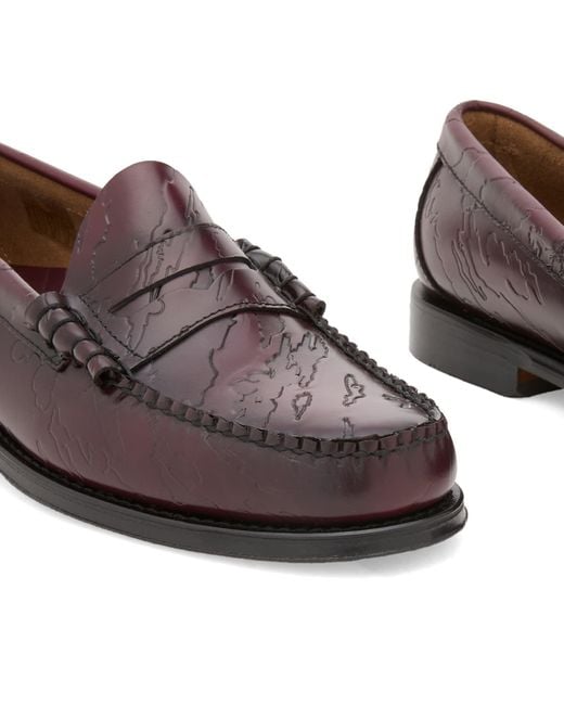 G.H.BASS Brown Gh Bass X Maharishi Larson Penny Loafer for men