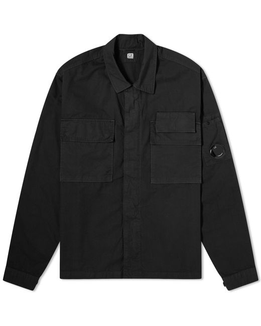 C P Company Black Gabardine Shirt for men